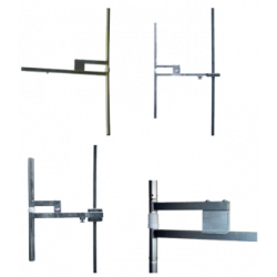 Antenne dipôle FM en aluminium, 600W, connecteur "N Type"