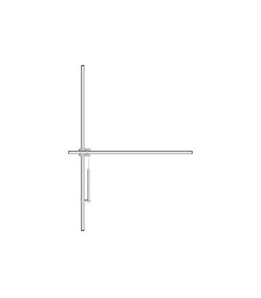 Antenna a dipolo FM in alluminio, 500W, smontabile, connettore "N Type"