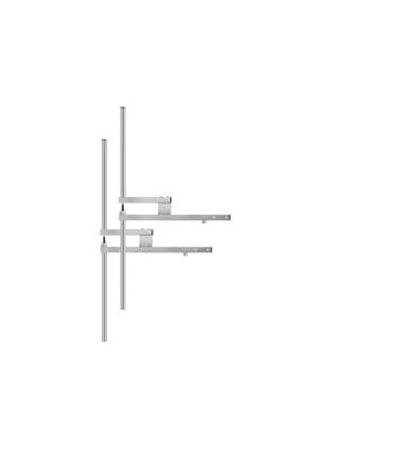 Antenna dipolo FM in acciaio inossidabile, 2kW, connettore 7/16