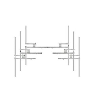 Antenne dipôle FM en acier zingué, 5 kW, bride 7/8 "