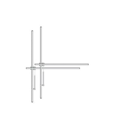 Antenne dipôle FM en aluminium, 1500 W, connecteur 7/16