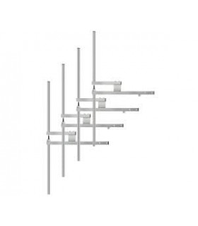 Antenne dipôle FM en acier inoxydable, 2 kW, démontable, connecteur 7/16