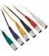 Cable audio the sssnake XLR Patchcable 1,5 x 6 Pack