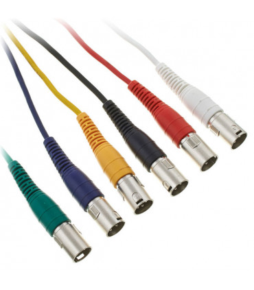 Cable audio the sssnake XLR Patchcable 1,5 x 6 Pack