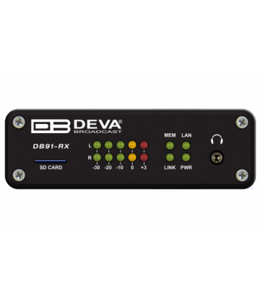 Decodificador de audio IP Deva DB91-RX