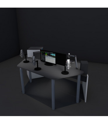 DM Broadcast TECH w/GUEST Scrivania da studio di radiodiffusione on air