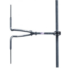 Antenne accordée dipôle à bande étroite en acier inoxydable, 500 W, connecteur N