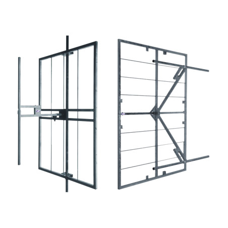Panel dipolo en acero inoxidable, 3kW, brida 7/8