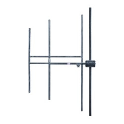 Antenne FM 3 éléments, acier inoxydable, 3 kW, bride 7/8 EIA